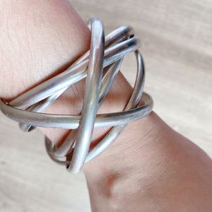Simple silver bracelet